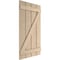 Ekena Millwork Rustic Four Board Spaced Board-n-Batten Sandblasted Faux Wood Shutters w/Z-Board, 23 1/2W x 76H, PR SHUBSZ23X76SDPR - alternate 6